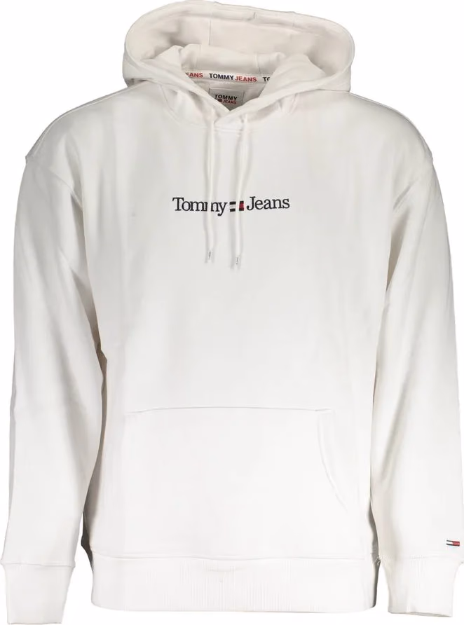 Tommy Hilfiger White Cotton Men Sweater