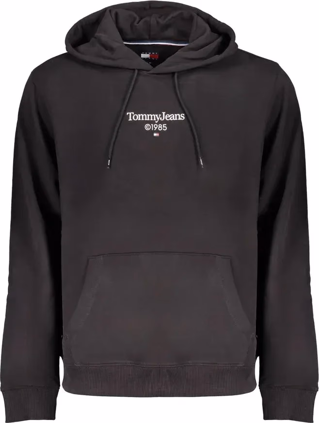 Tommy Hilfiger Black Cotton Men's Sweatshirt Hoodie