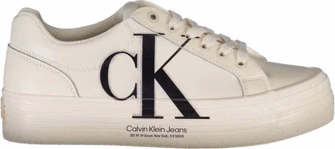 Calvin Klein White Leather Women Sneaker