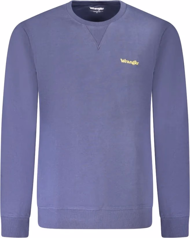 Wrangler Blu Cotton Men Sweatshirt
