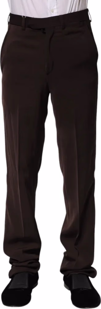 BENCIVENGA Dark Brown Mid Waist Dress Formal Pants