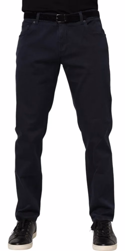 Dolce & Gabbana Blue Cotton Tapered Denim Jeans