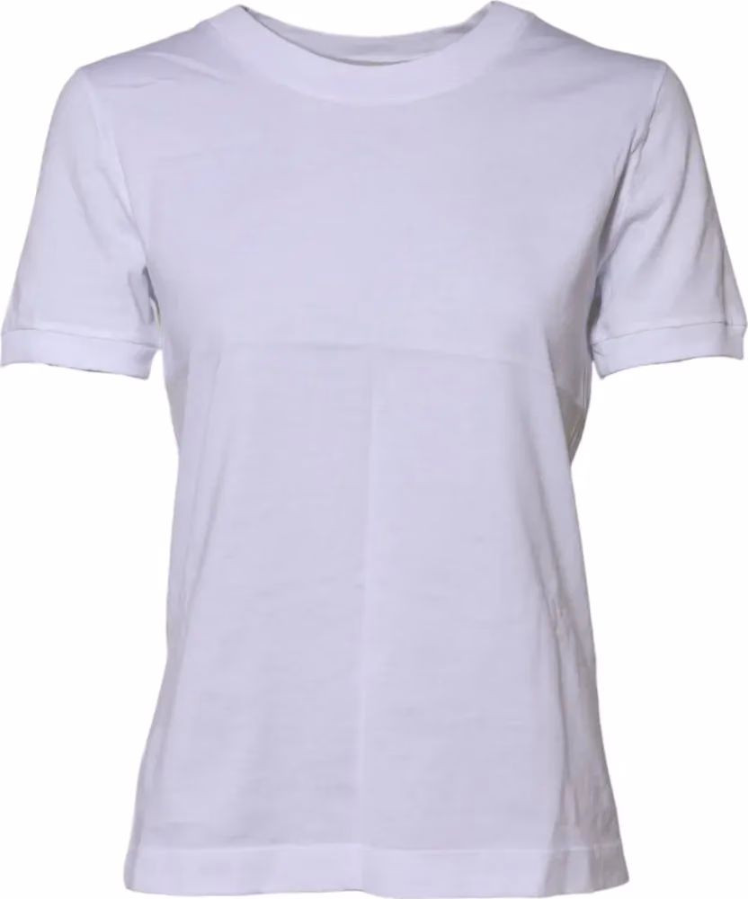 Dolce & Gabbana White Cotton Round Neck Short Sleeves T-shirt