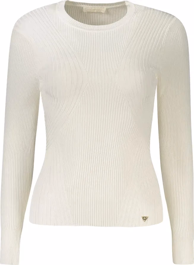 Guess Jeans Bianco Viscosa Women Sweater