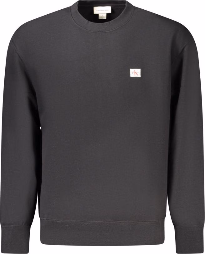Calvin Klein Black Cotton Men Sweatshirt