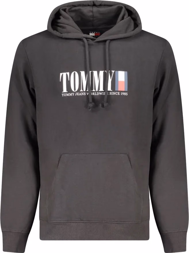 Tommy Hilfiger Black Cotton Men's Hoodie