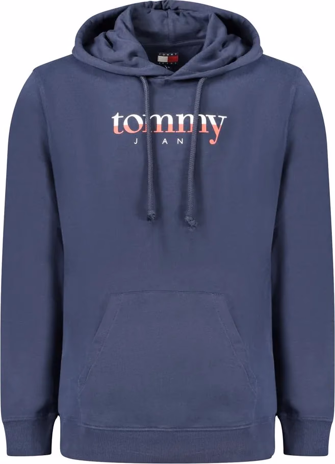 Tommy Hilfiger Blue Cotton Men's Hooded Sweatshirt