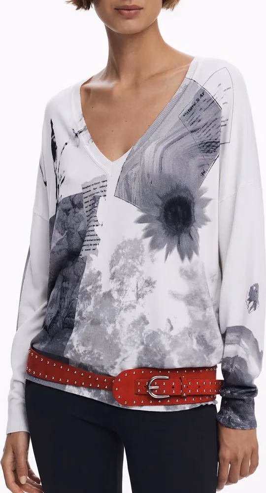 Desigual White Viscosa Women's Jersey