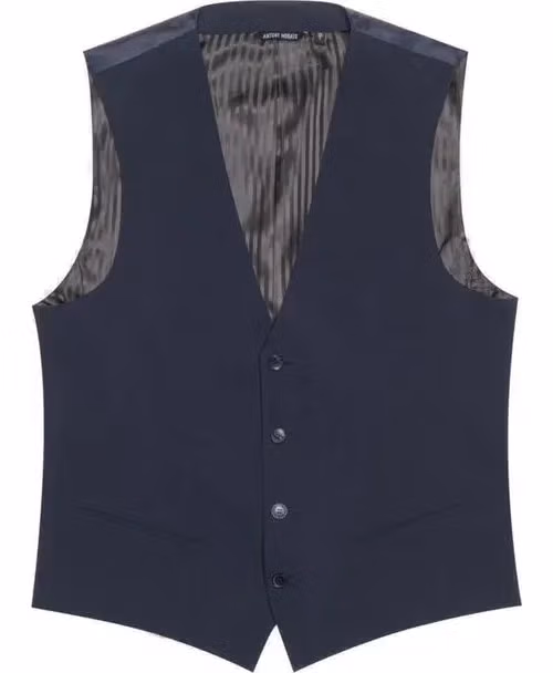 Antony Morato Blue Polyester Waistcoat