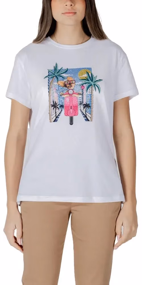 Liu Jo White Cotton T-Shirt