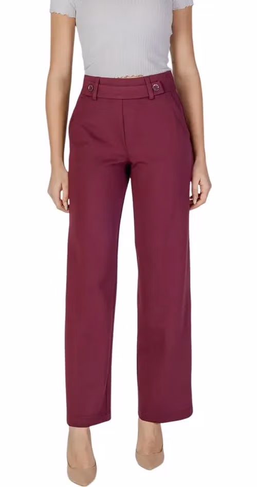 Street One Purple Viscose Casual Pants