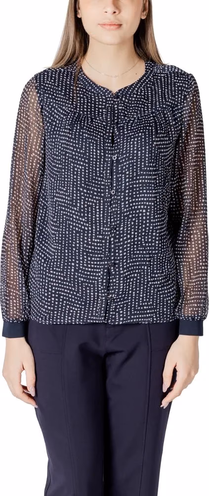 Street One Blue Polyester Blouse