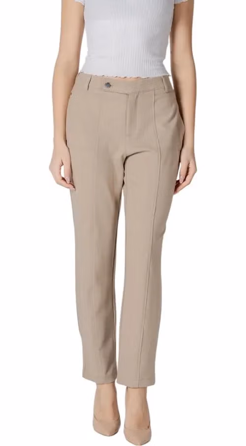 Street One Beige Viscose Pants