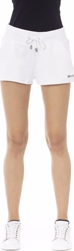 Just Cavalli White Cotton Women's Sweatshorts