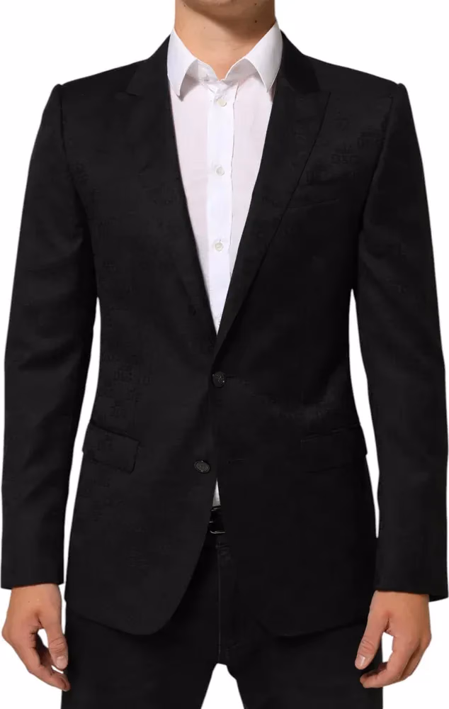 Dolce & Gabbana Black MARTINI 2 Buttons Suit Jacket Blazer