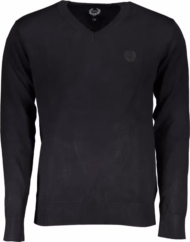 Gianmarco Venturi Black Viscose Men's Sweater