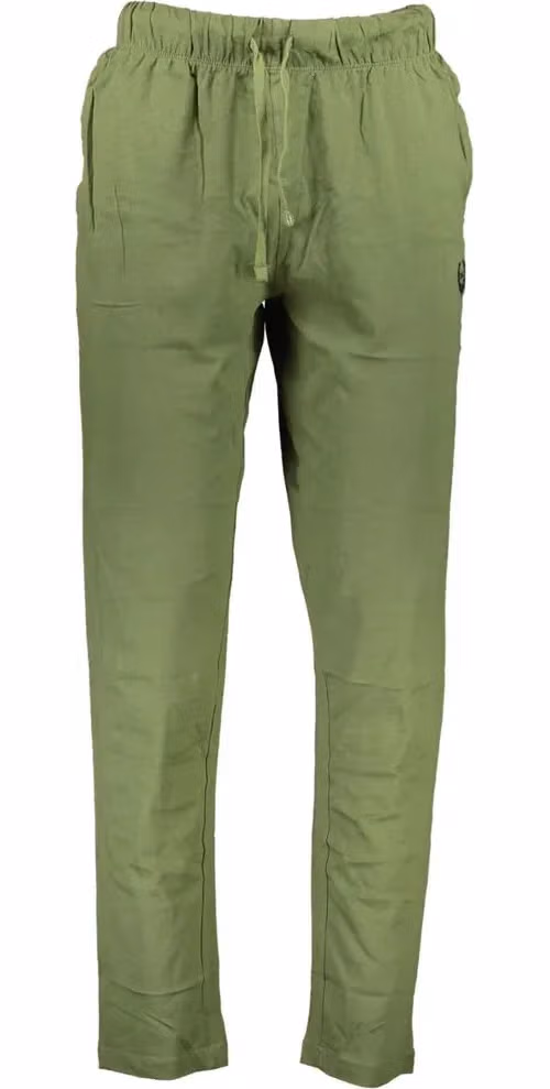 Gianmarco Venturi Verde Cotton Men's Sport Trouser