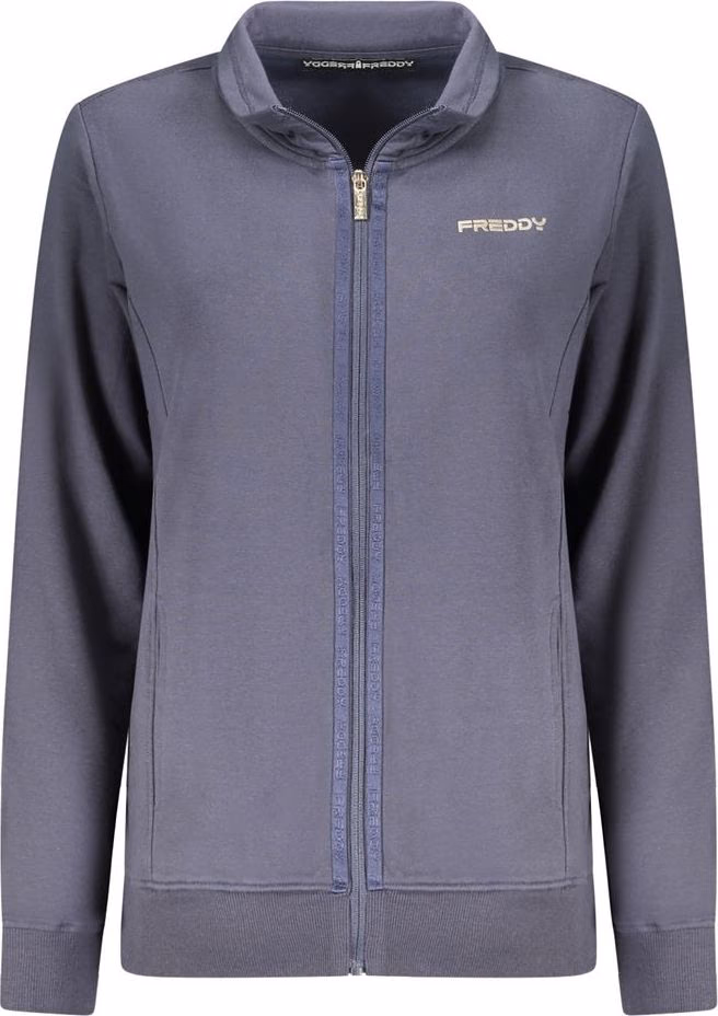 Freddy Blue Cotton Women Sweatshirt