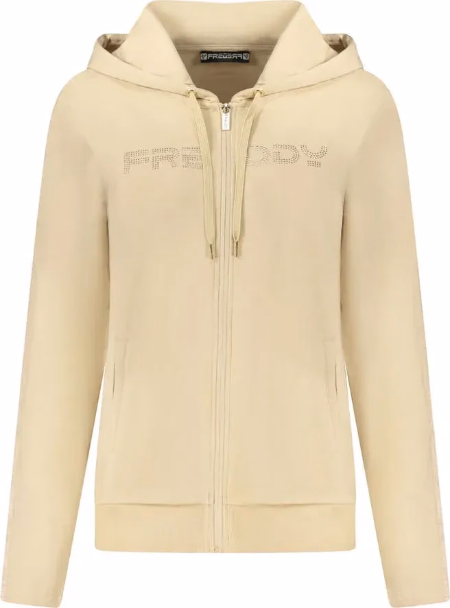 Freddy Beige Cotton Women Sweatshirt