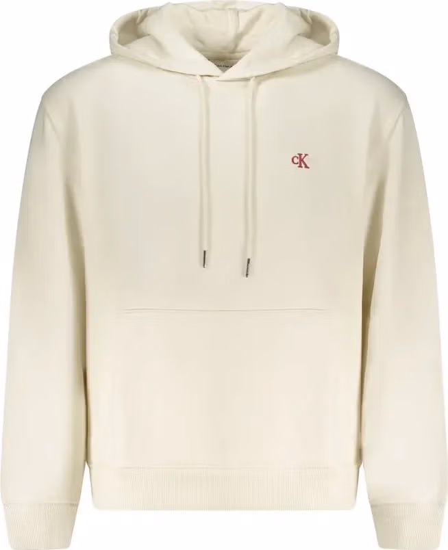 Calvin Klein White Cotton Men's Hoodie