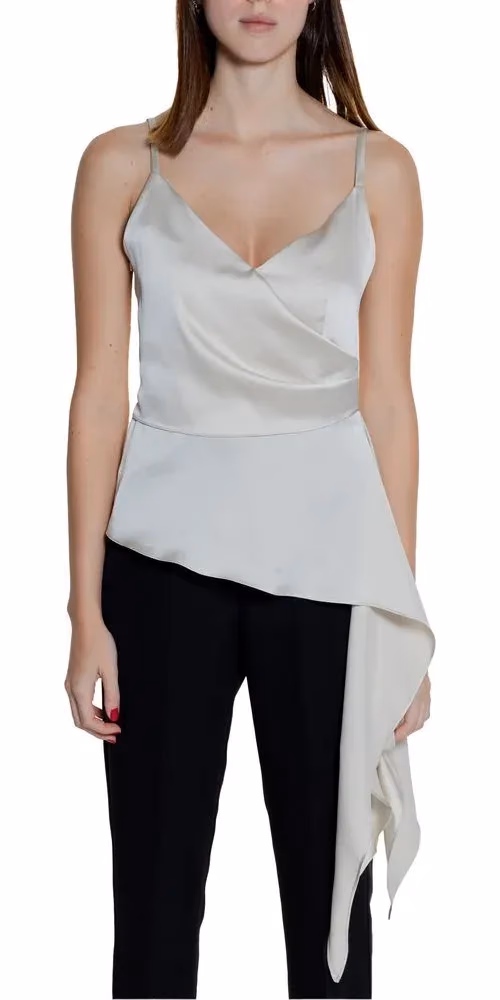 Silence Beige Polyester Top