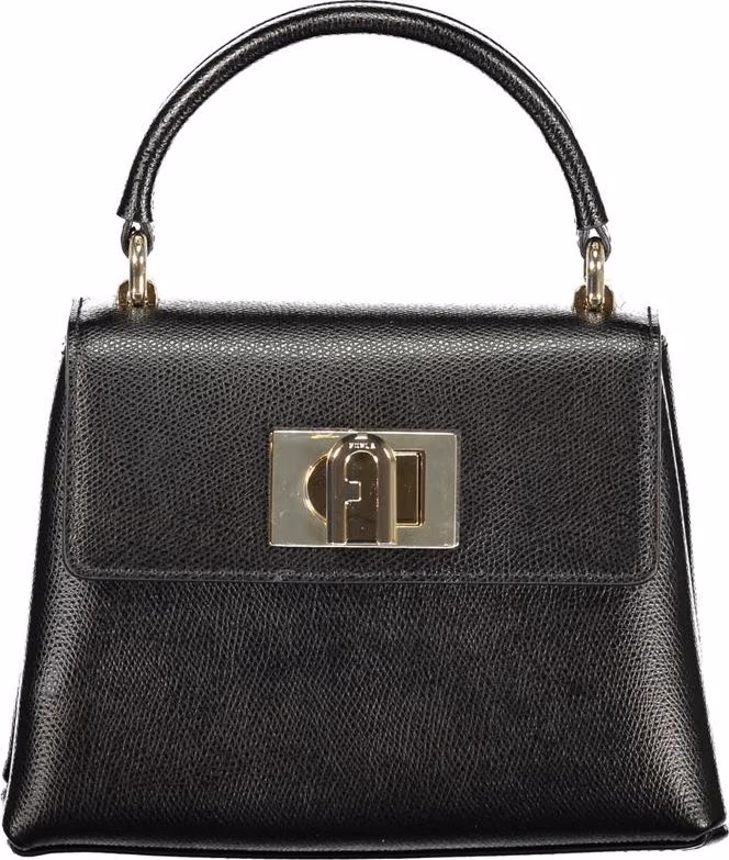 Furla Nero Leather Women Handbag