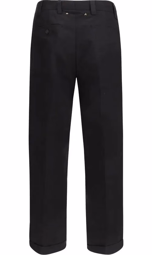 Golden Goose Black Cotton Chino Pants