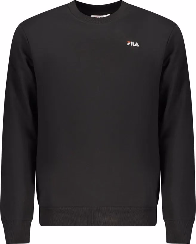 Fila Black Organic Cotton Men Sweatshirt