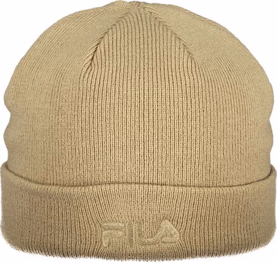 Beige Polyacrylic Men Cap